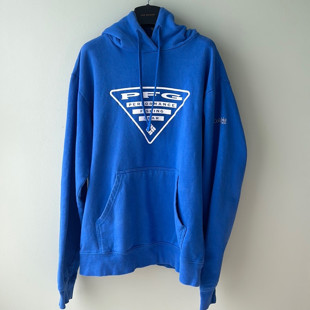 Columbia PFG hoodie. Men’s small. Blue in color. Gently used. Smoke free home.